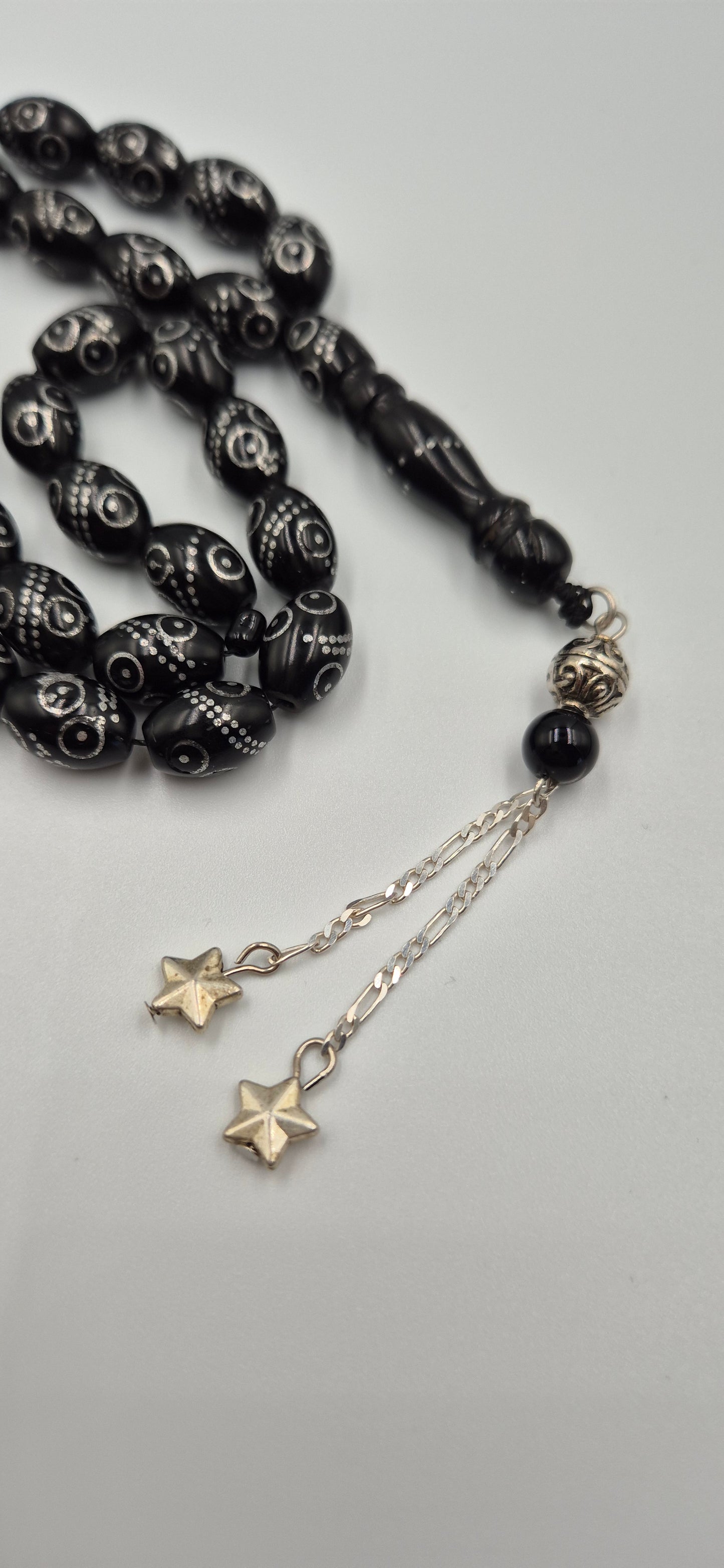 Black Kuka Silver Crafted - 33 Beads Mesbah