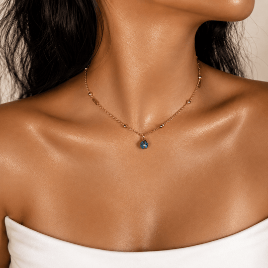 Caged Fairouz pendant on sterling silver necklace — AtiQ & Jade Dubai
