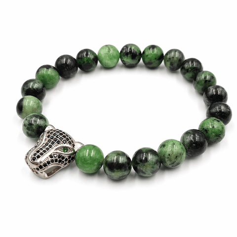 Crystal Emerald beaded gemstone bracelet UAE