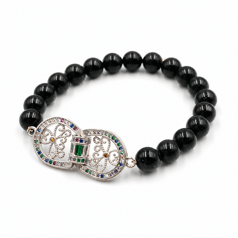 Green Goldstone beaded gemstone bracelet Dubai