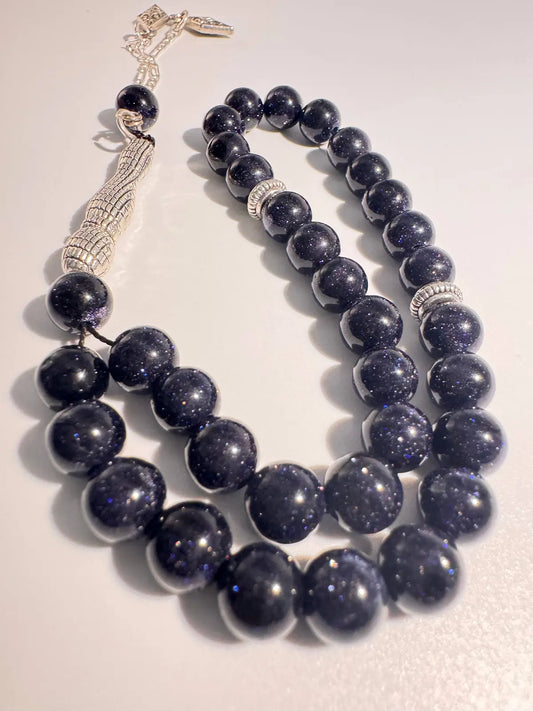 Dark Goldstone - 33 Beads Mesbah