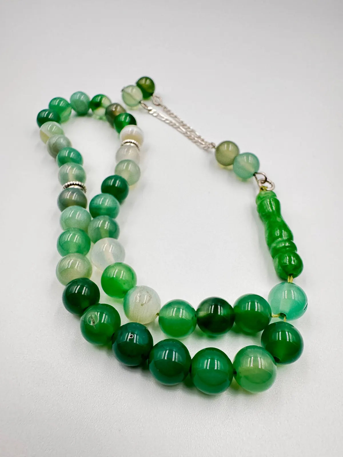 Tree Agate -- 33 Beads Mesbah