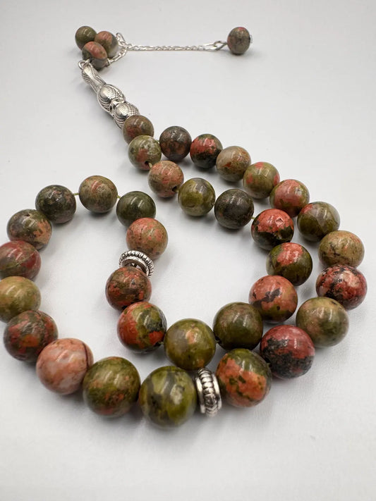 Blood Stone - 33 Beads Mesbah