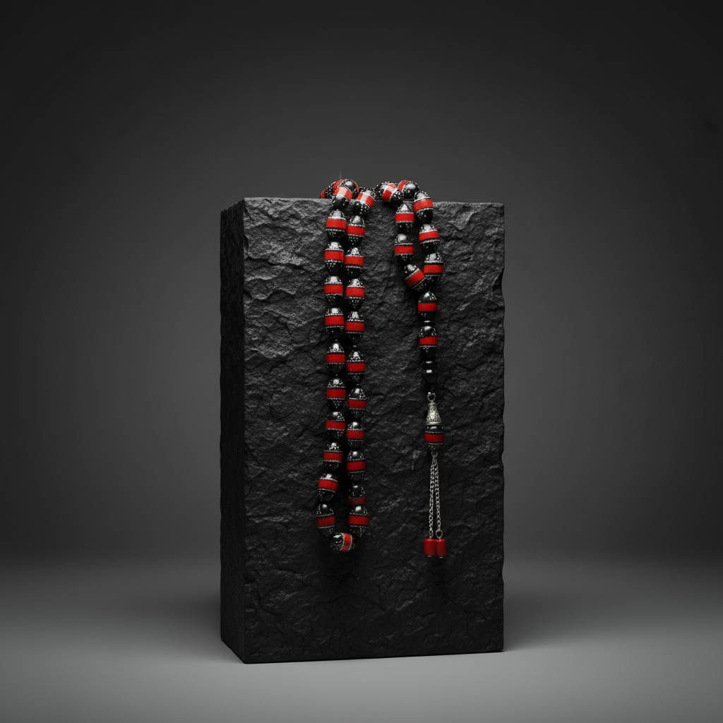 The Crimson Horizon Kuka Silver Crafted Mesbah