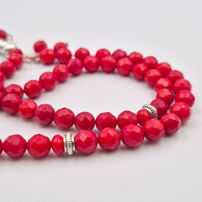 Laseric Coral mesbah Beads - Atiq and jade