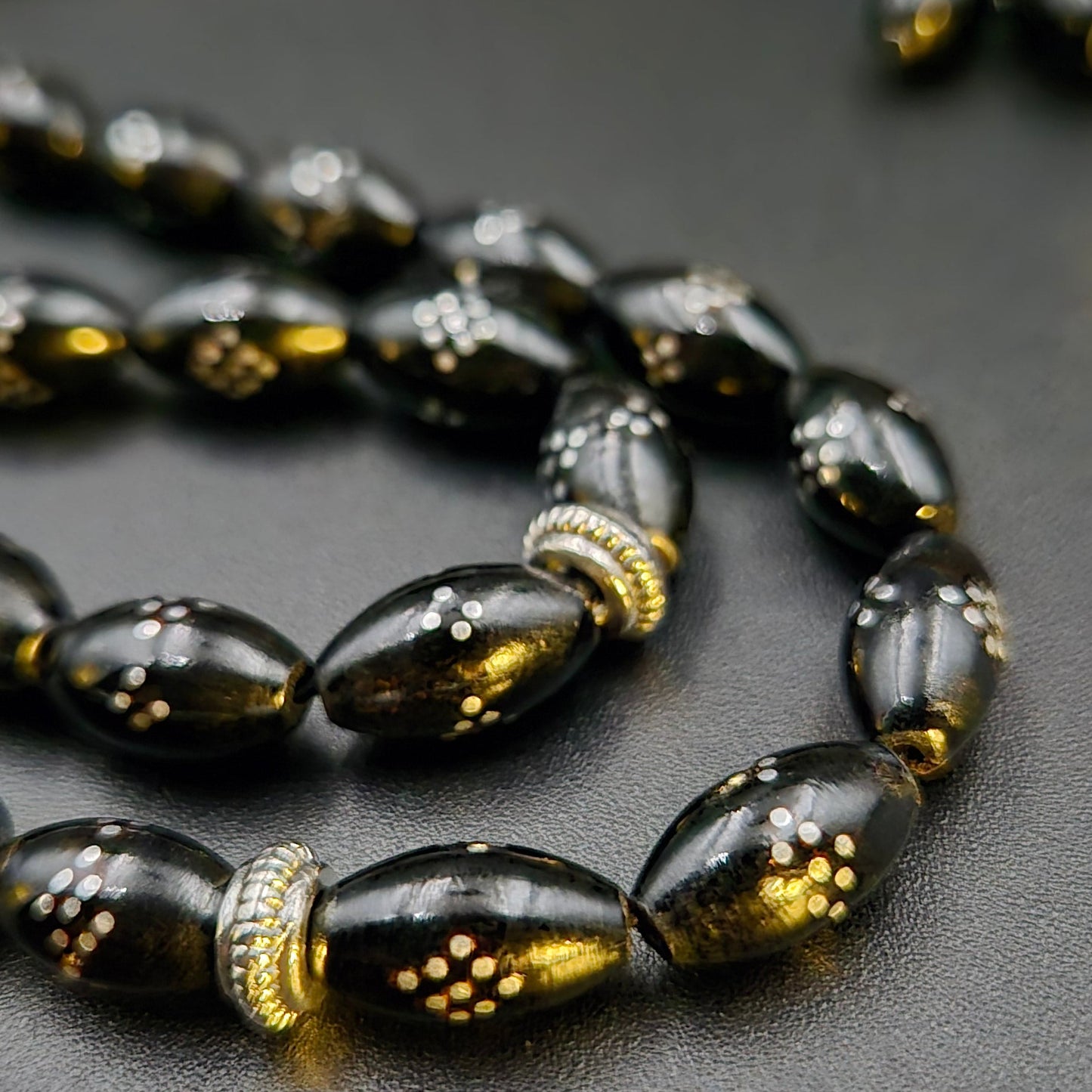 The Midnight Yeser Silver Crafted - 33 Beads