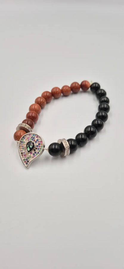 Green Goldstone Bracelet