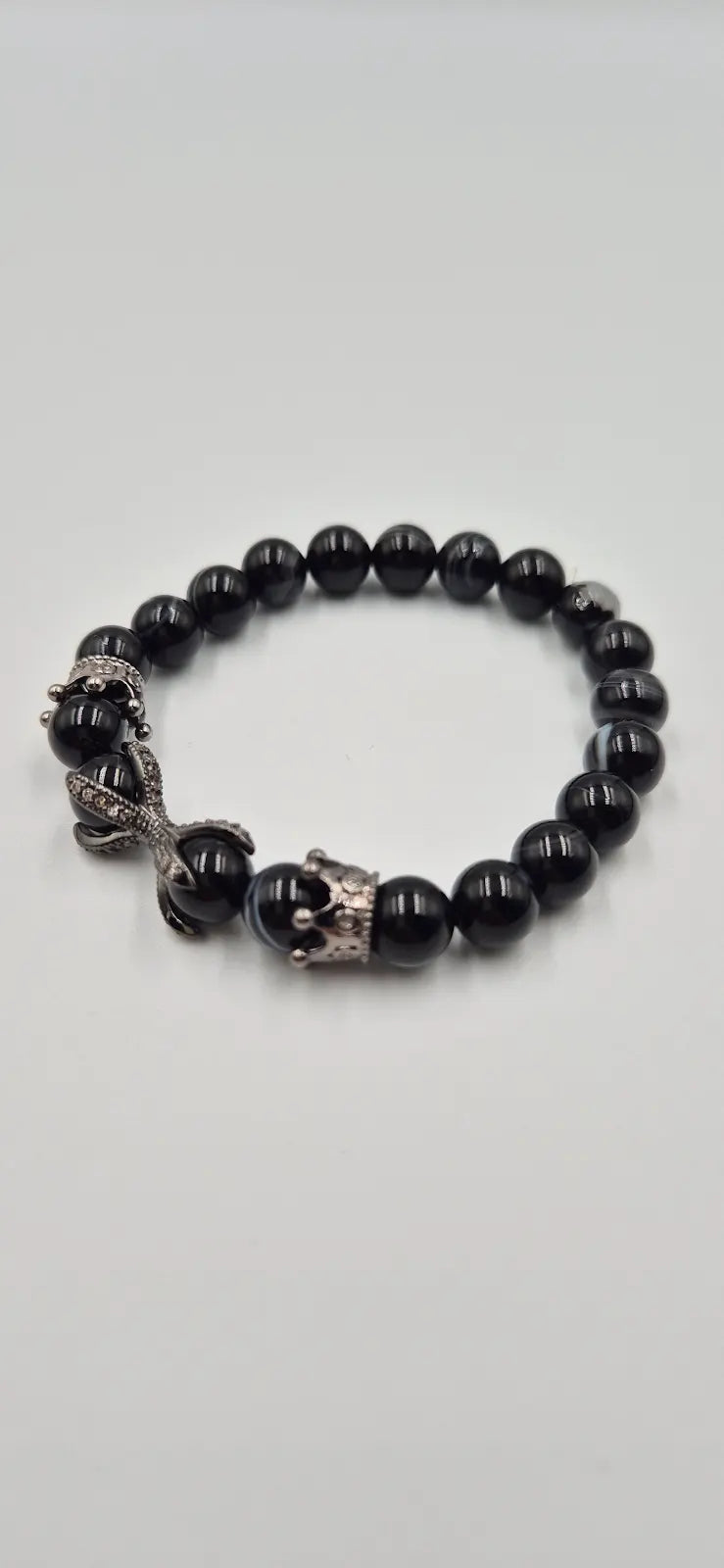 Black Agate Stone Bracelet