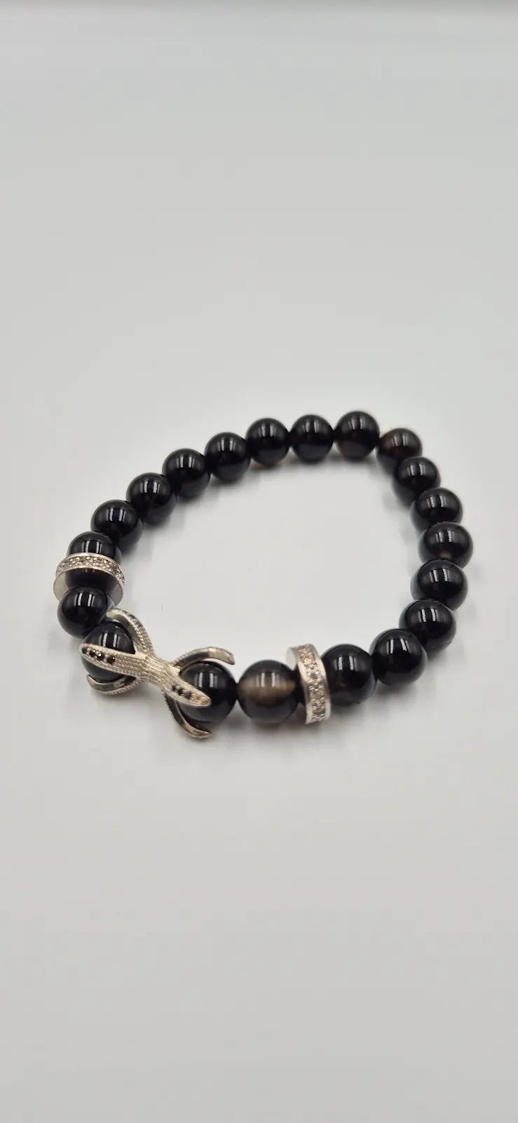 Black Agate Stone Bracelet