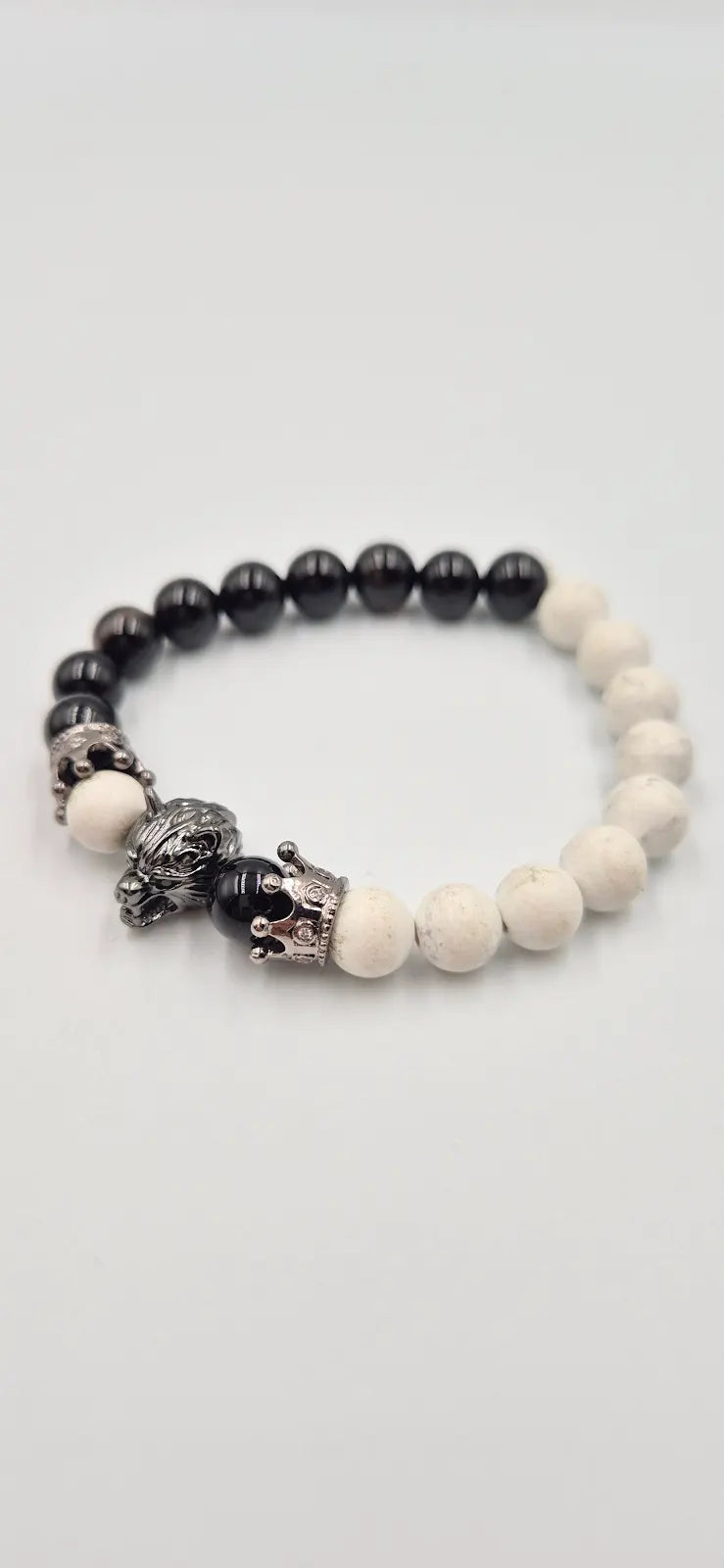Black & White Agate Stone Bracelet