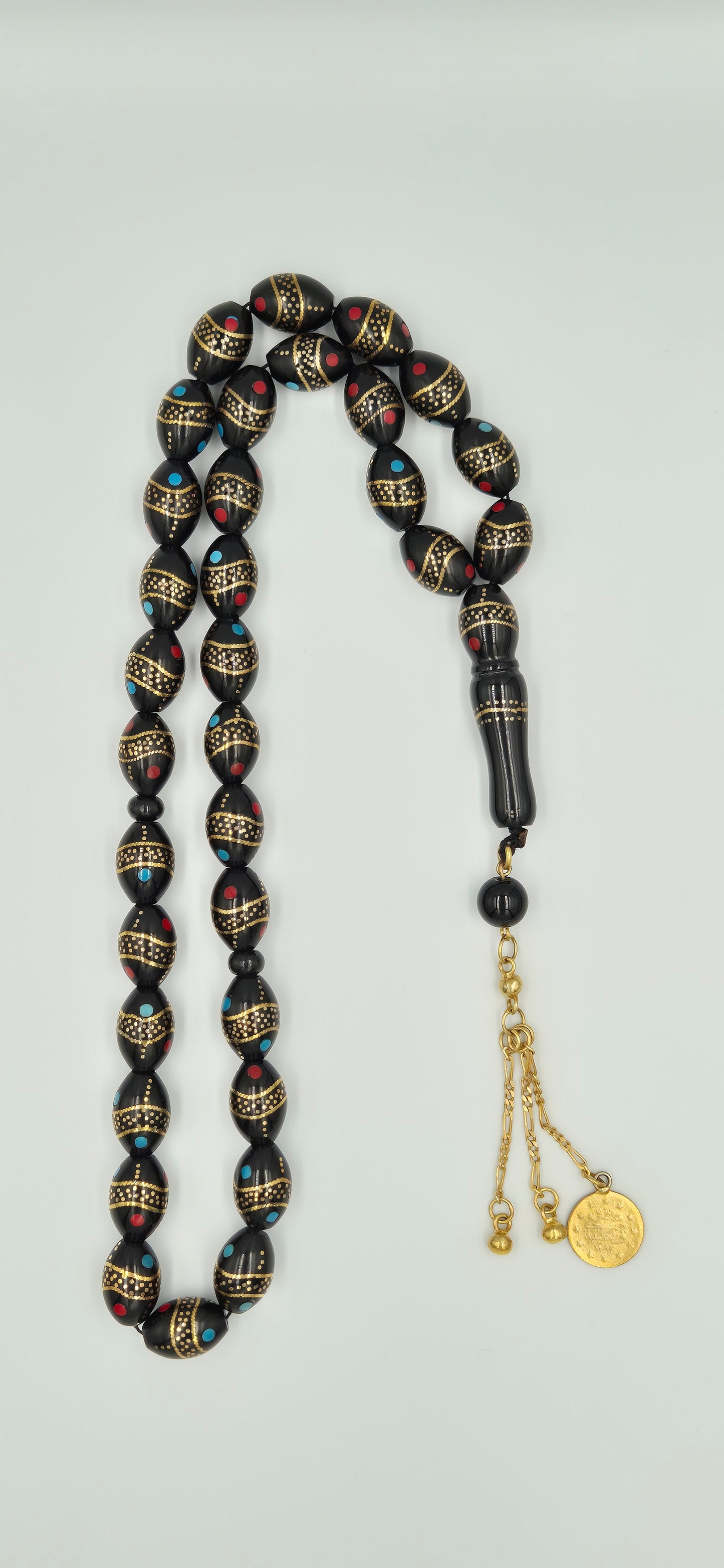 Ottoman Mosaic Kuka Copper Crafted - 33 Beads Mesbah