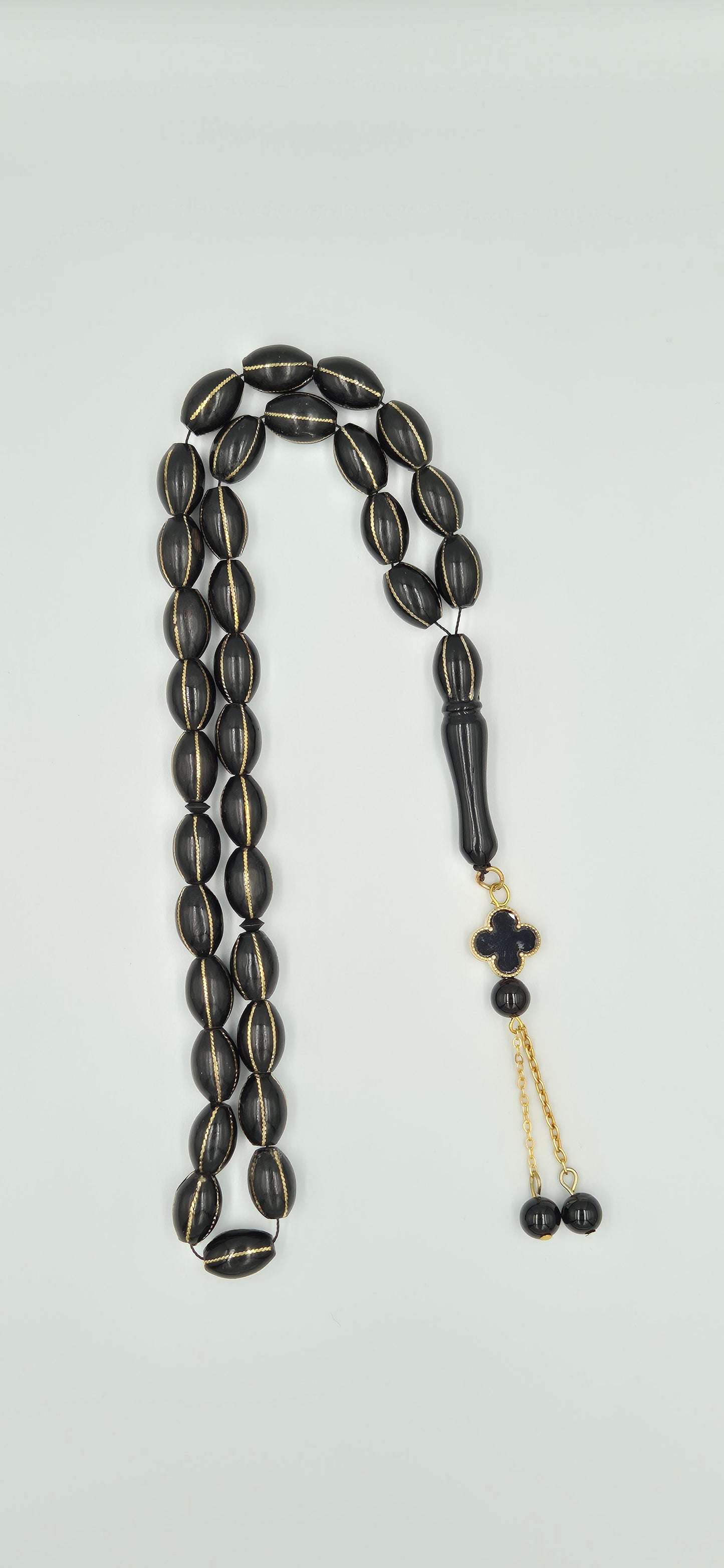 Metalic Black Kuka Copper Crafted - 33 Beads Mesbah