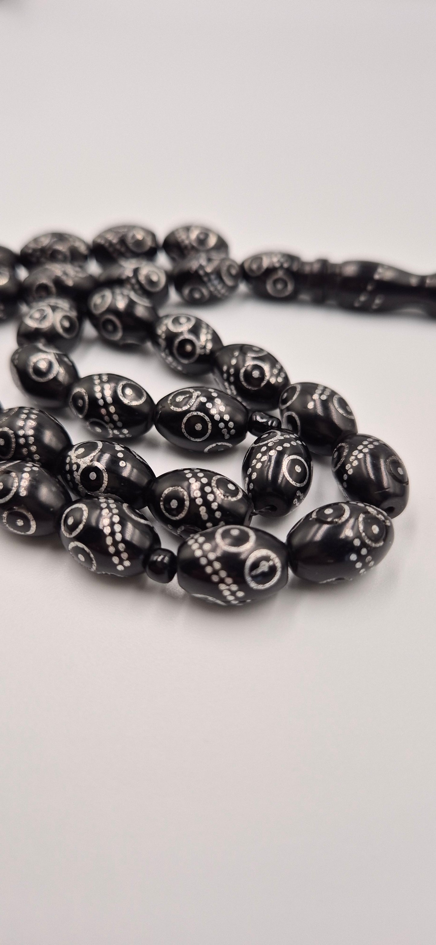 Black Kuka Silver Crafted - 33 Beads Mesbah