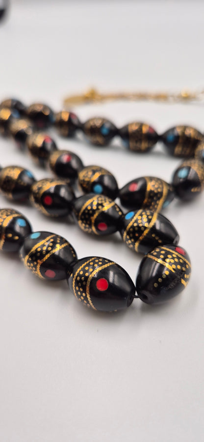 Ottoman Mosaic Kuka Copper Crafted - 33 Beads Mesbah