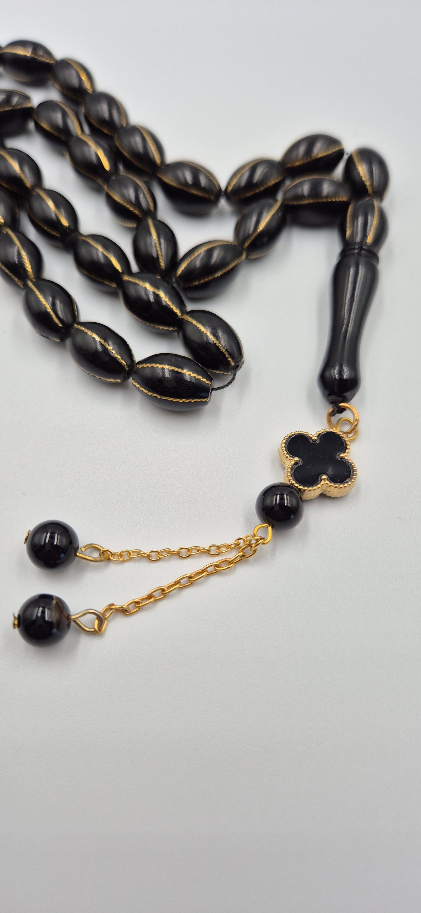 Metalic Black Kuka Copper Crafted - 33 Beads Mesbah