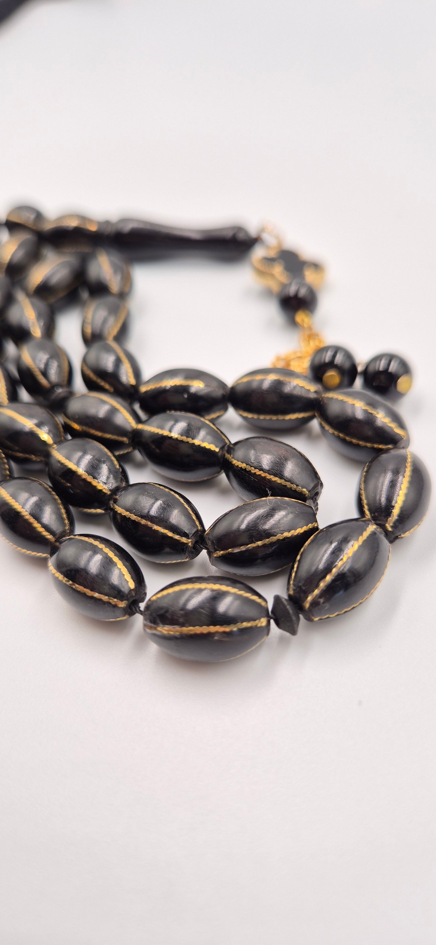 Metalic Black Kuka Copper Crafted - 33 Beads Mesbah