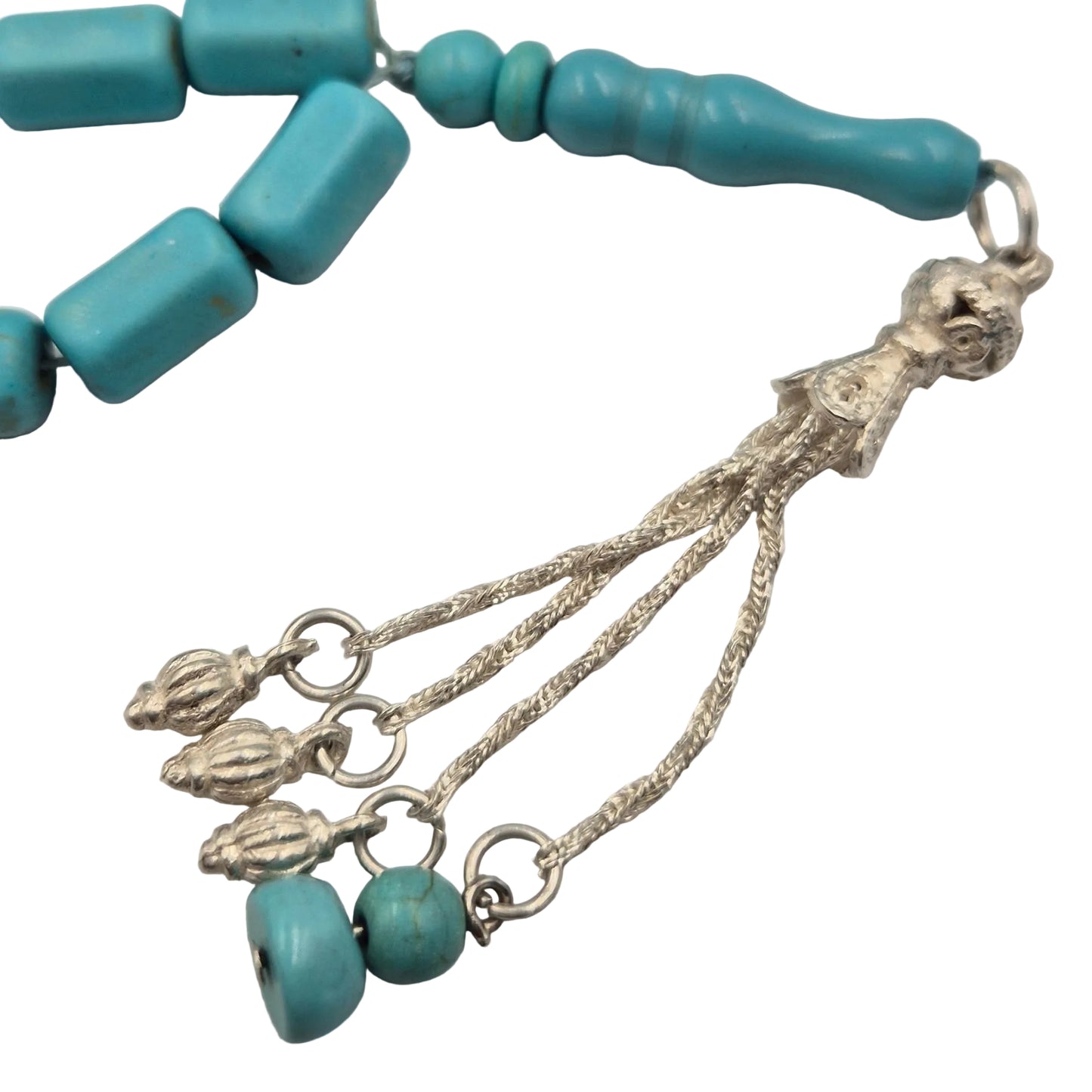 Captivating Azure Essence: A mesmerizing display of vibrant turquoise hues, reminiscent of deep ocean waters, evoking a sense of immediate calm and regal beauty crafted with golden copper and set of silver gold coated.

A celebrated talisman for those born in December, this Fairouz Mesbah resonates deeply with the Sagittarius spirit, offering a grounding energy that encourages truth and safeguards the traveler