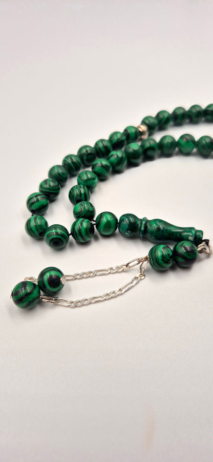 Malachite - 33 Beads Mesbah