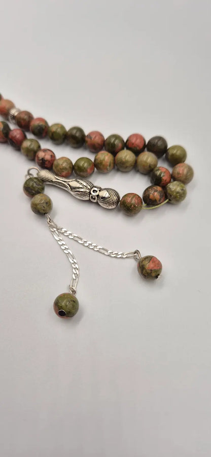 Blood Stone - 33 Beads Mesbah