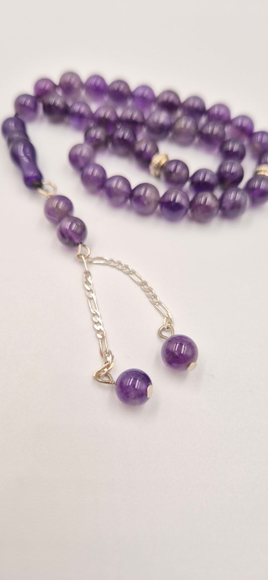 Royal Purple Amethyst - 33 Beads Mesbah