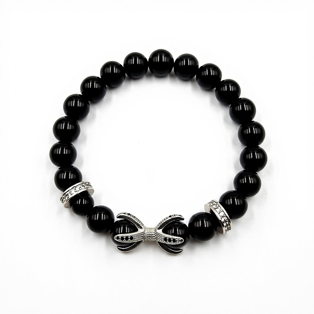 Black Agate Stone Bracelet