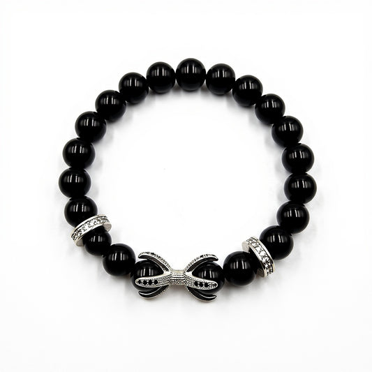 Black Agate Stone Bracelet
