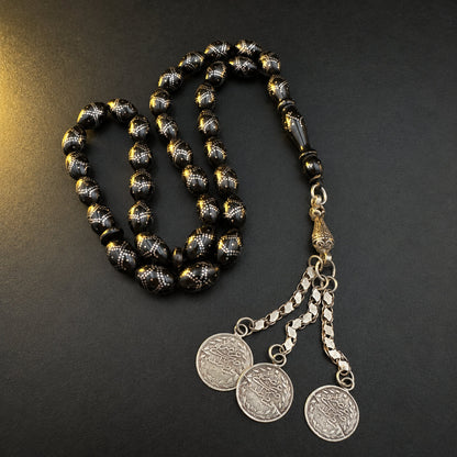 black yeser extracted from the Red Sea. handmade craft. 