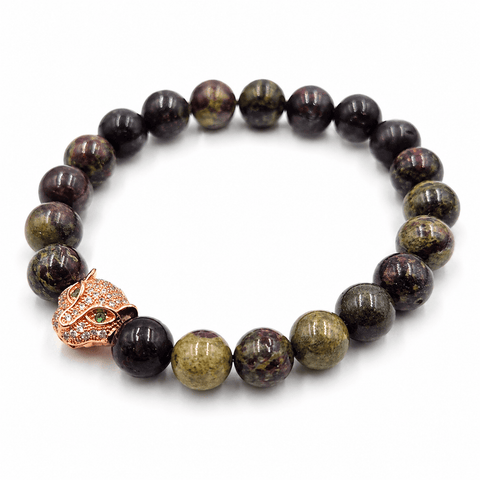 Bloodstone beaded gemstone bracelet UAE