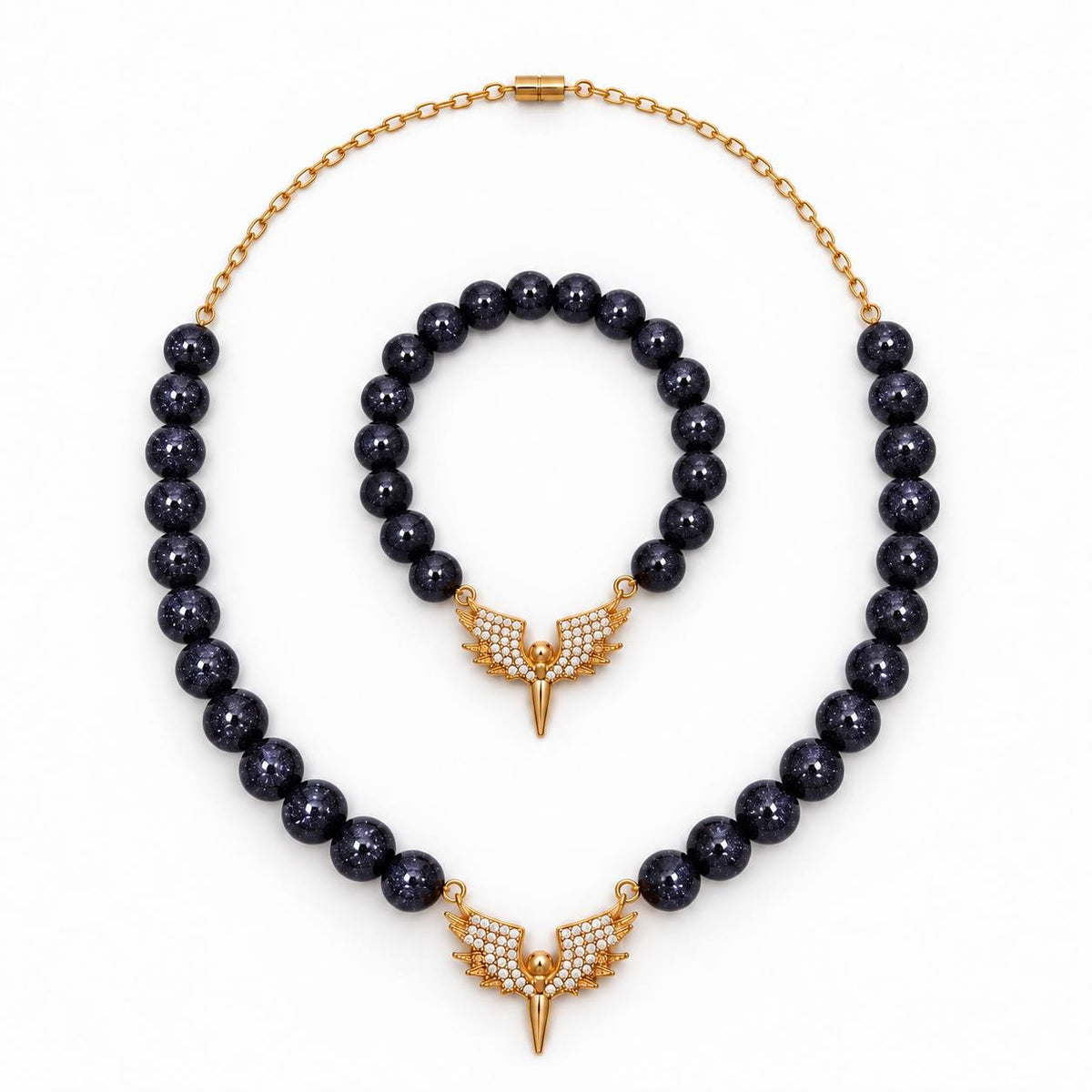 silver gold plated fashion gold stone jewellery 