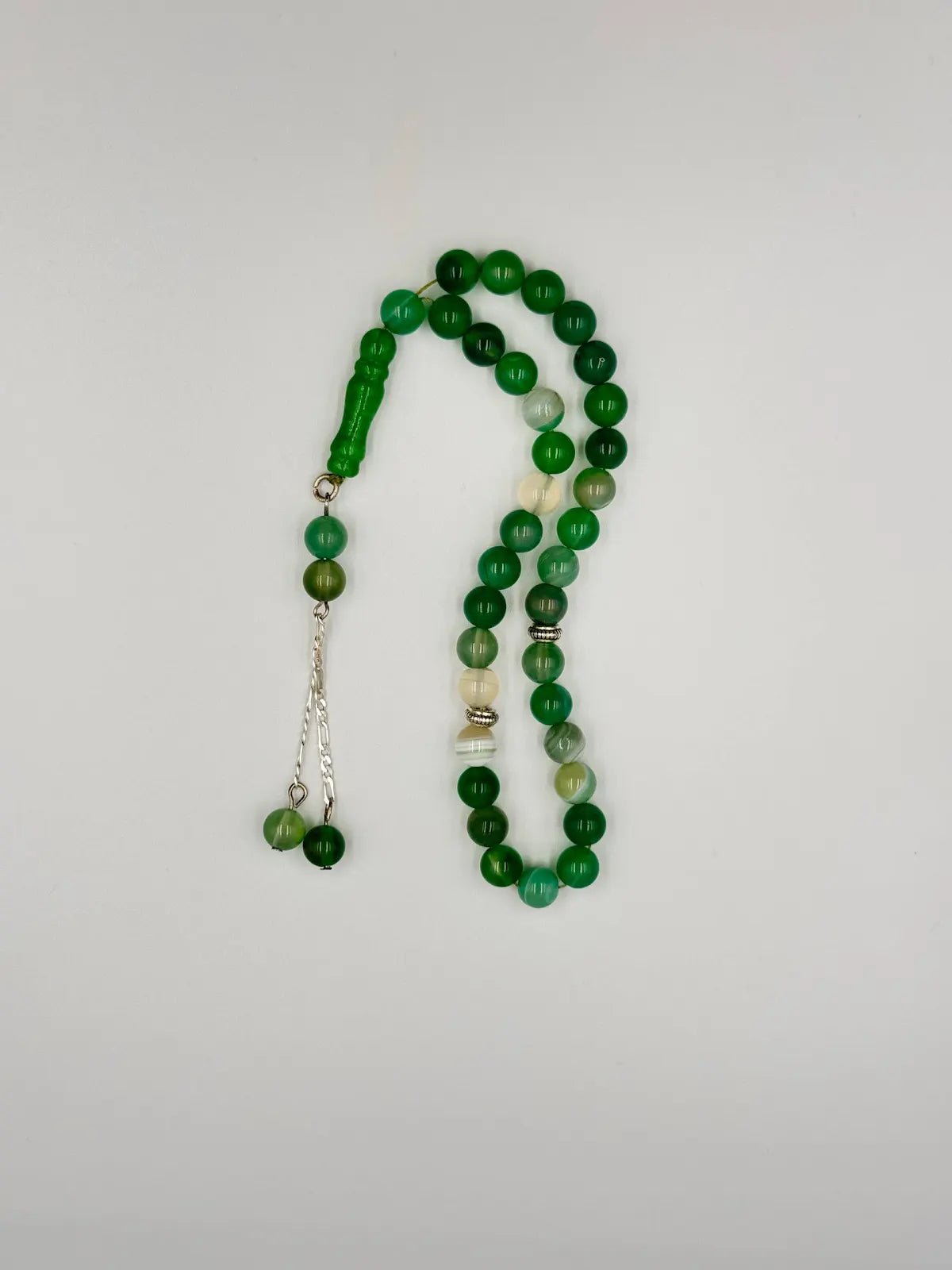 Tree Agate -- 33 Beads Mesbah