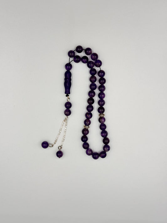 Royal Purple Amethyst - 33 Beads Mesbah