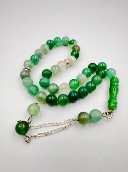 Tree Agate -- 33 Beads Mesbah