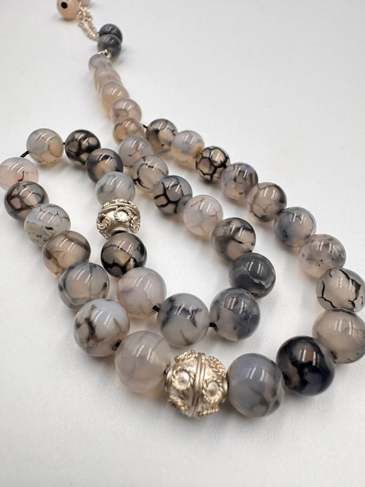 Stone Agate - 33 Beads Mesbah