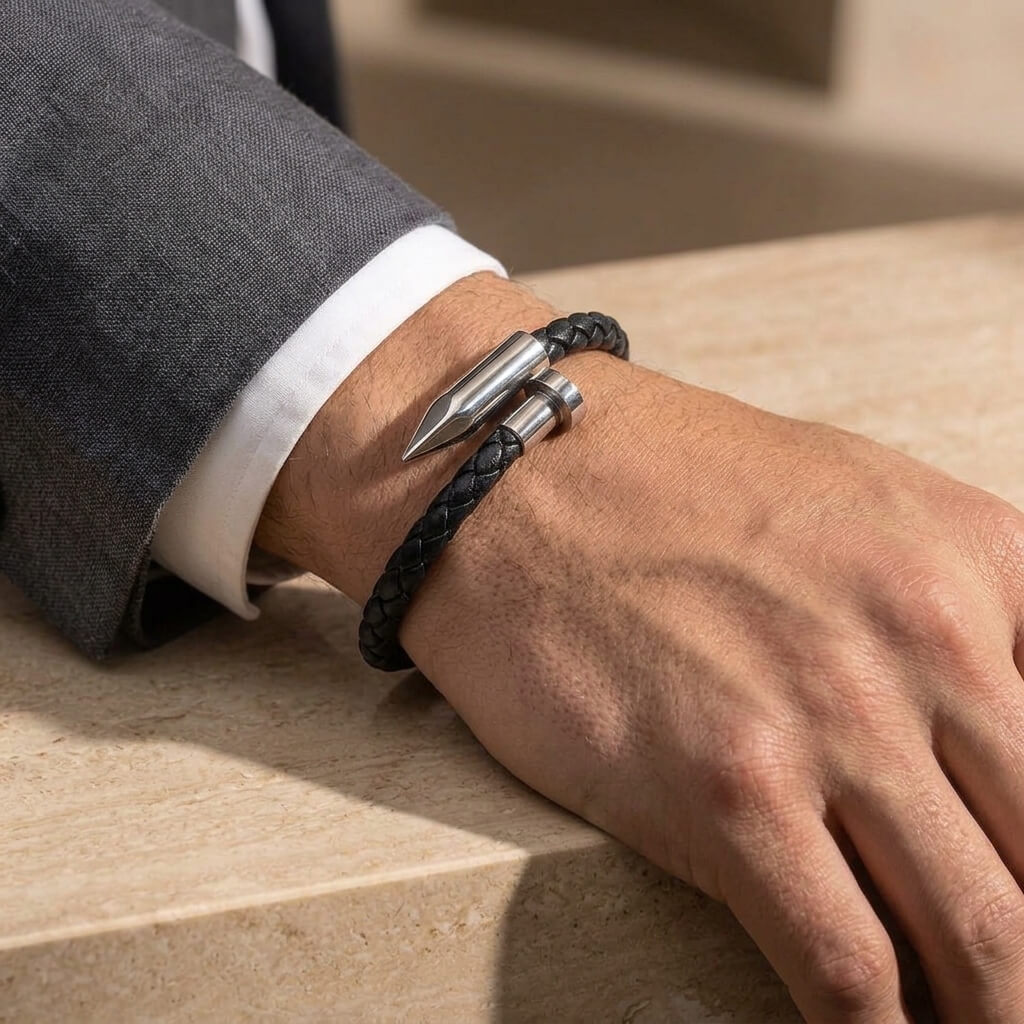 high quality leather accessory bracelet dubai