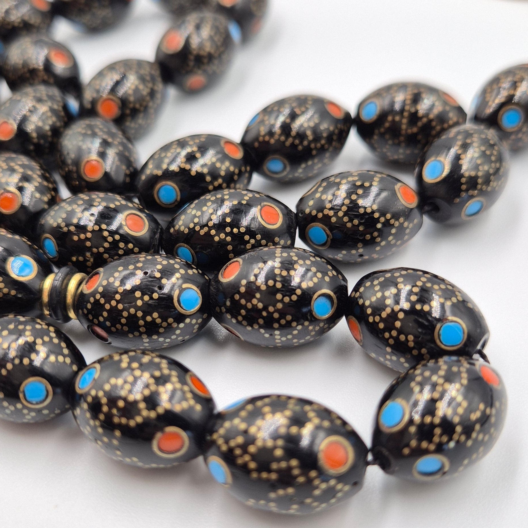 Mesbah copper crafted with fairouz and coral