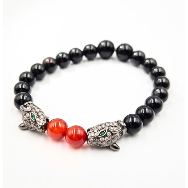 Red and Black Agate
