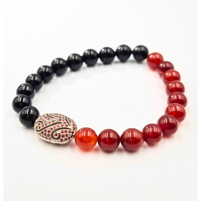 Red and Black Agate