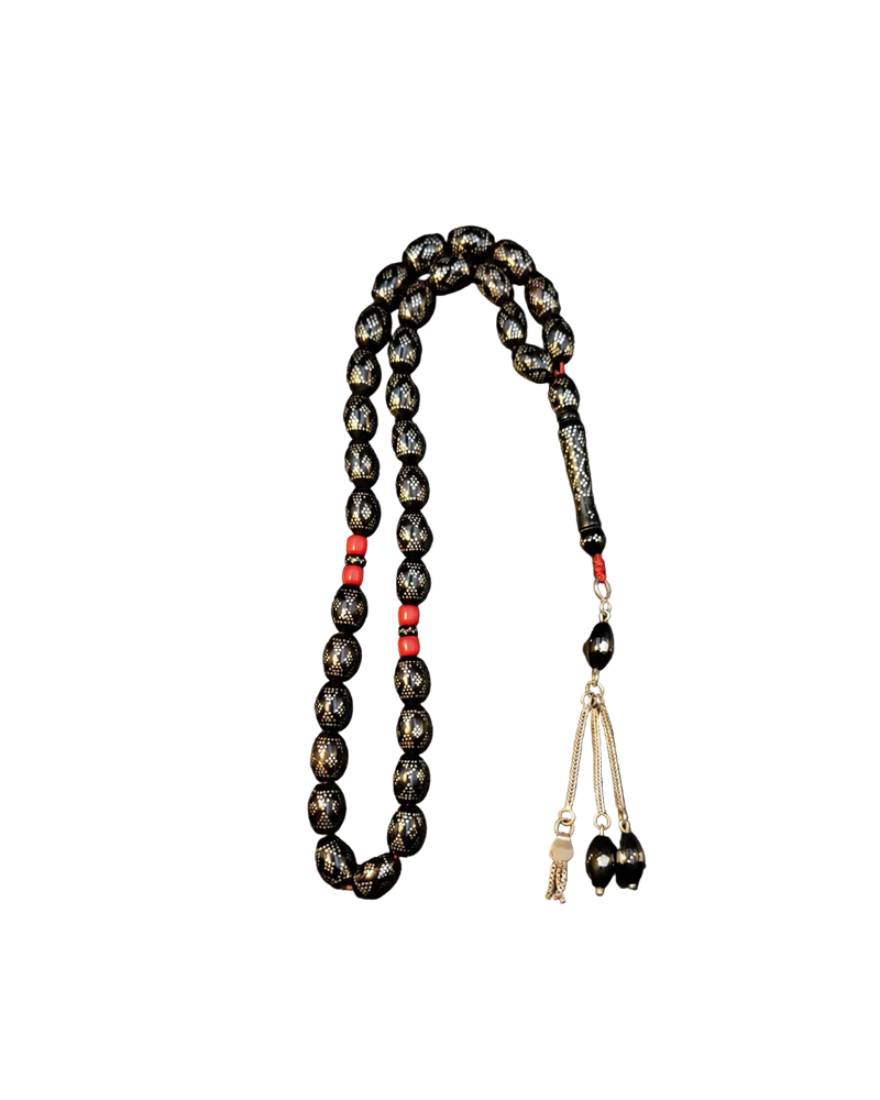 Yeser tasbeeh silver tassel 