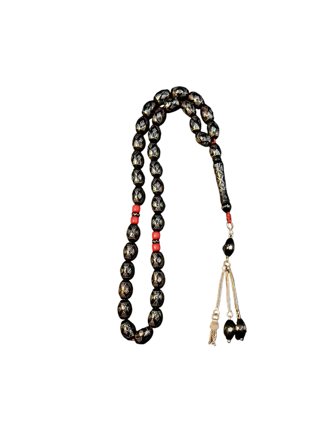 Yeser tasbeeh silver tassel 