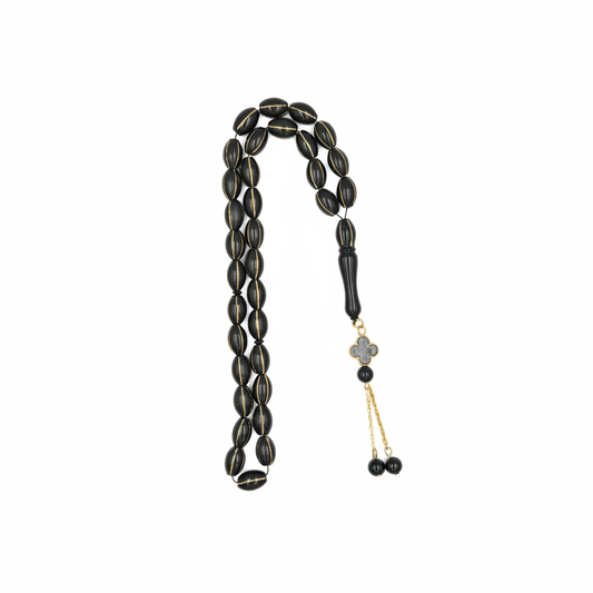 Metalic Black Kuka Copper Crafted Mesbah